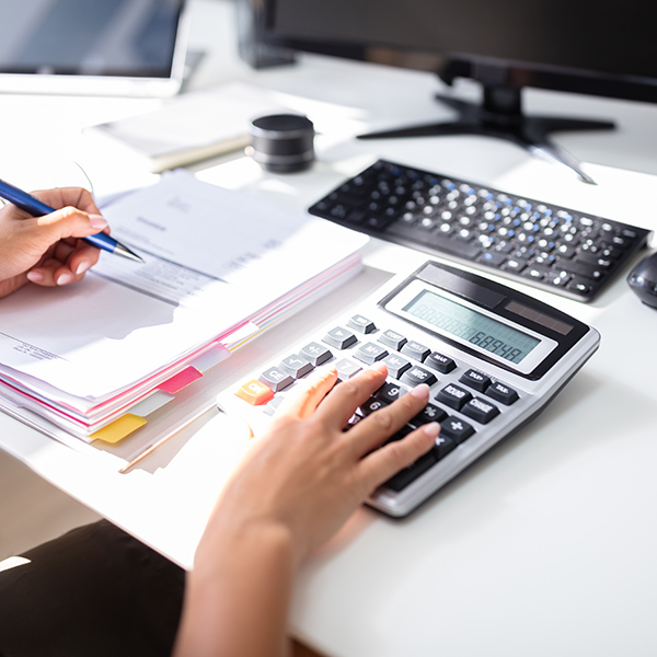 services business accounting paperwork